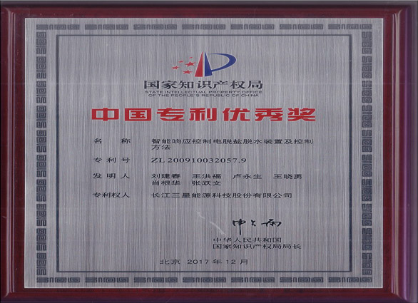 公司荣获第十九届中国专利奖